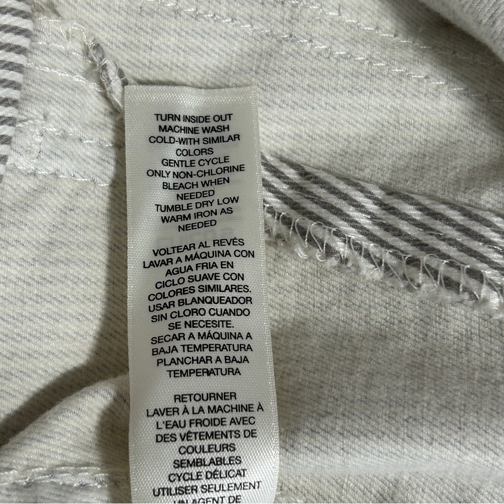 Chico's Pants Striped The Ultimate Fit Flatters Slims Size 2 (12) NEW - Picture 9 of 16